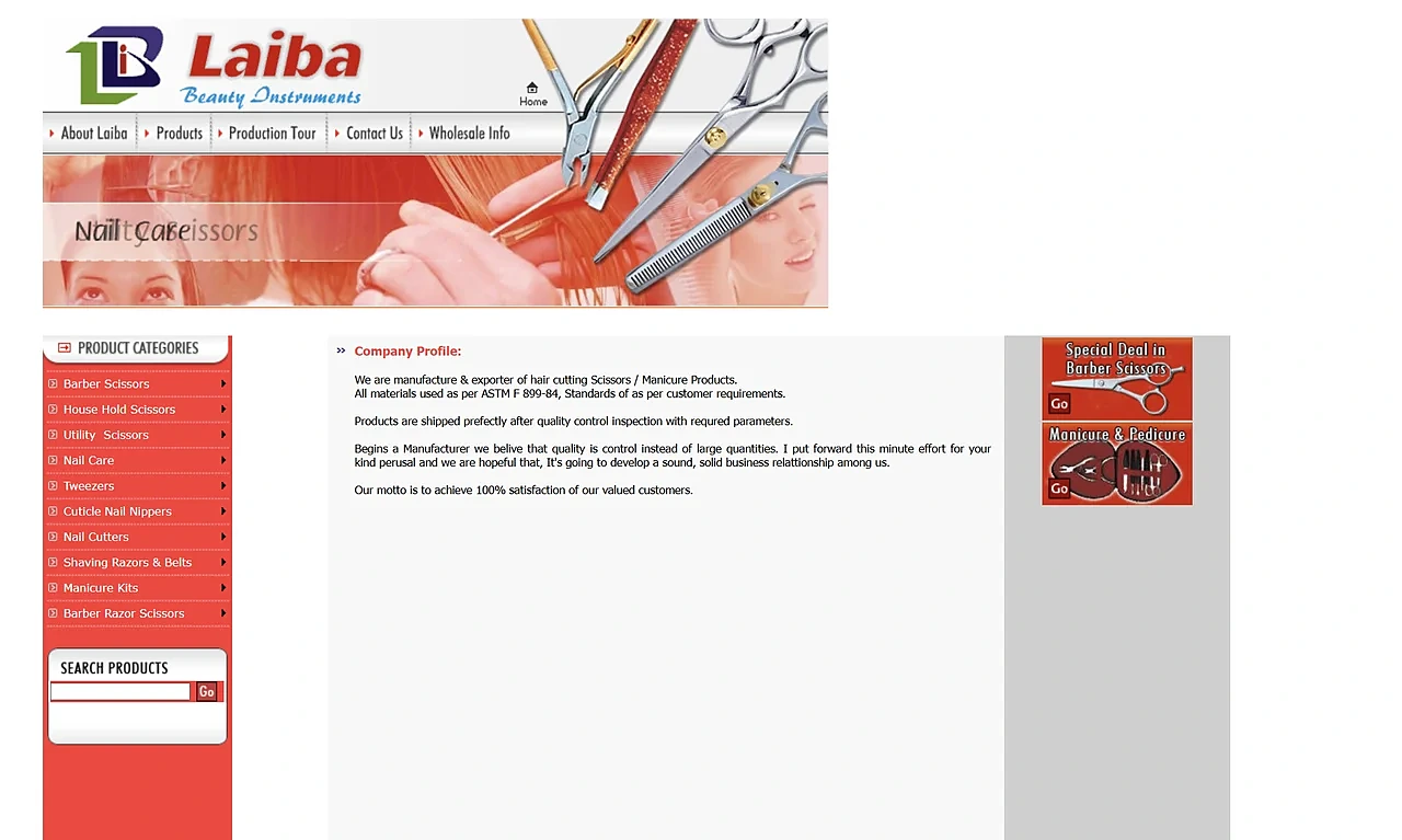 Vorher: Coiffeur & Beauty – veraltete Website