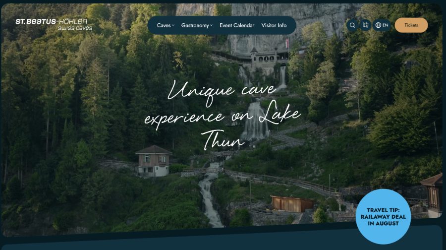 Vorschau einer Website für Tourismus und Freizeit
