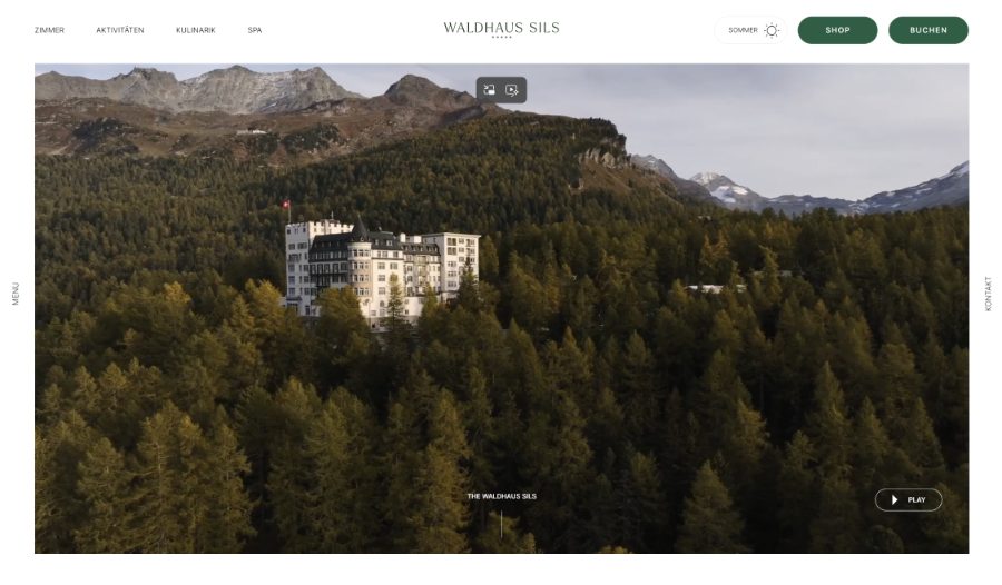 Vorschau einer Website für ein Ferienhotel