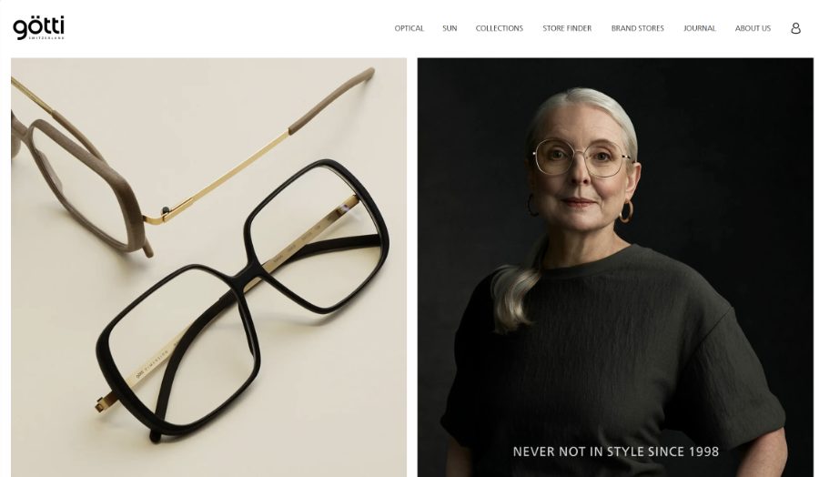 Vorschau einer Website für Retail und Produkt