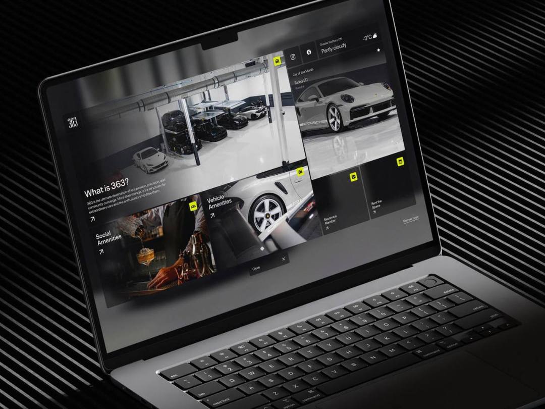 Members-Club auf Laptop