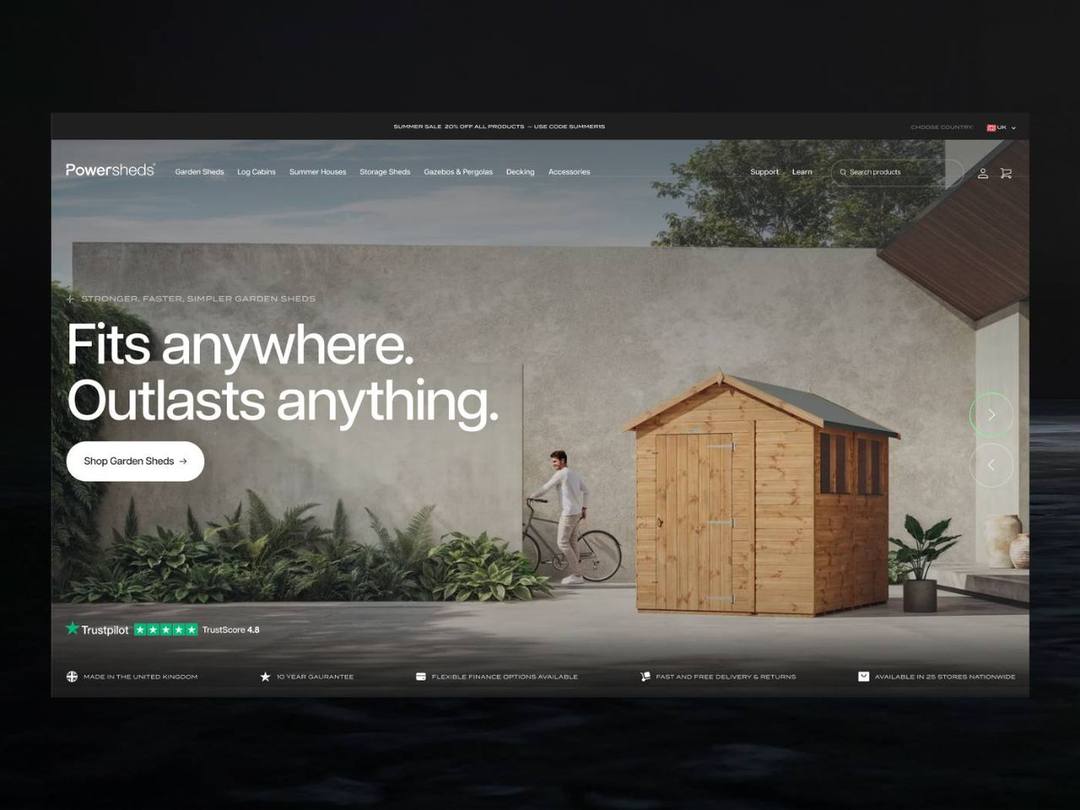 E-Commerce Gartenhaus