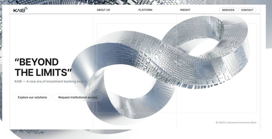 Corporate-Website mit 3D-Hero